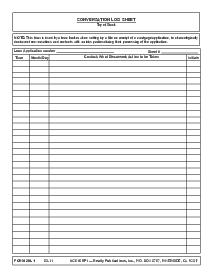 Conversation Log Template - Thumbnail