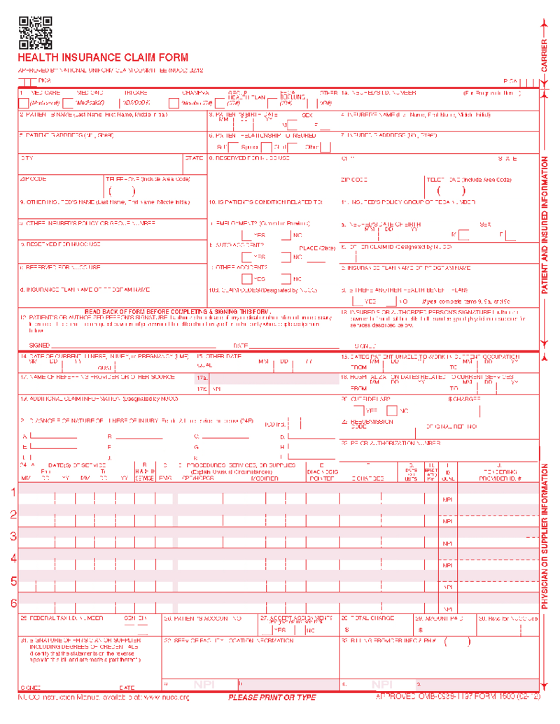 Form CMS-1500 (02-12)