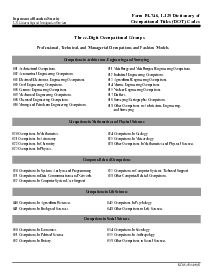 Form M-746, I-129 Dictionary of Occupational Titles (DOT) Codes - Thumbnail