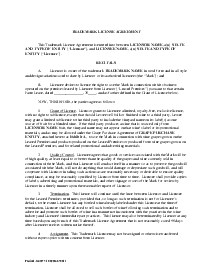 Trademark License Agreement - Thumbnail