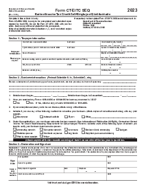 Connecticut Form CT-EITC SEQ - Thumbnail