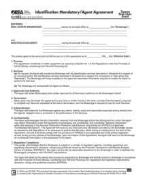 Form 632, Identification Mandatary Agent Agreement - Thumbnail