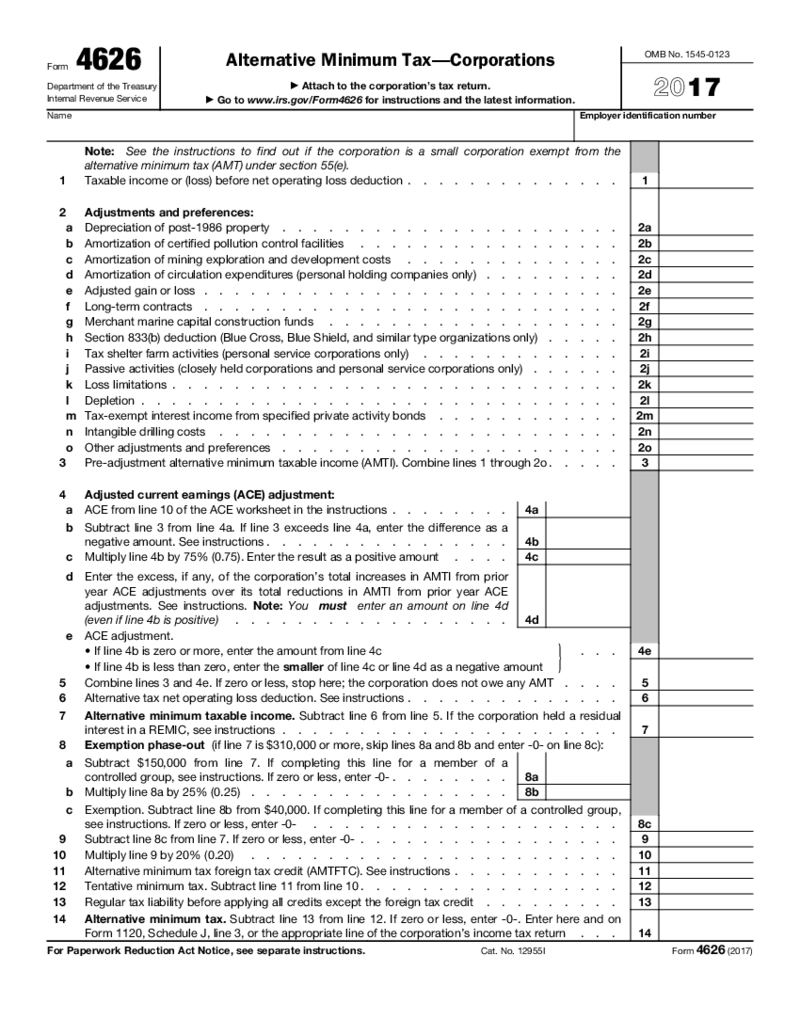 IRS Form 4626