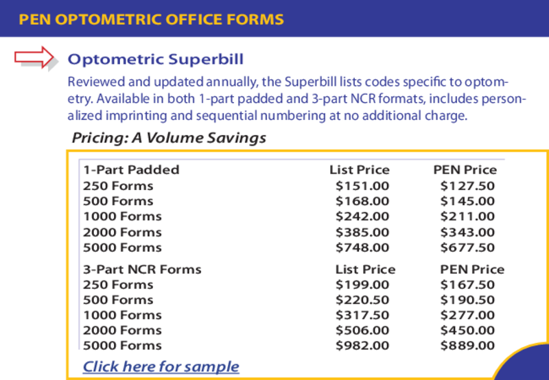 Optometry Superbill Pdf