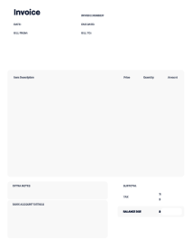 Picture of Donation Invoice Template