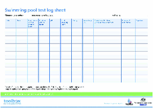 Swimming Pool Log Sheet - Thumbnail