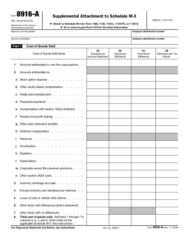 IRS Form 8916-A