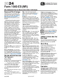 Form 1040-ES (NR) (2024) - Thumbnail