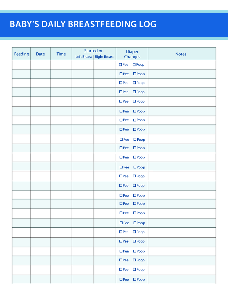 Breastfeeding Log