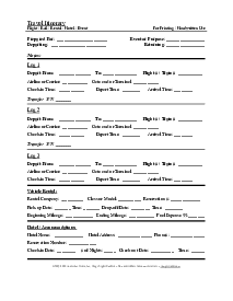 Cruise Itinerary Template - Thumbnail