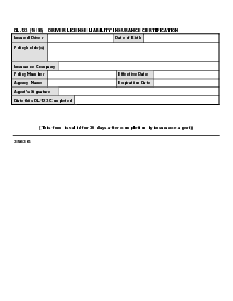 Picture of Dl-123 Insurance Form