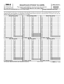 Form 945 A - Thumbnail