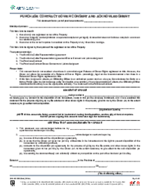 Fillable AREA Purchase Contract Dower Consent and Acknowledgment - Thumbnail