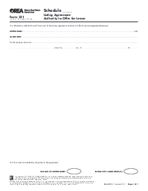 Form 211, Schedule - Listing Agreement - Thumbnail