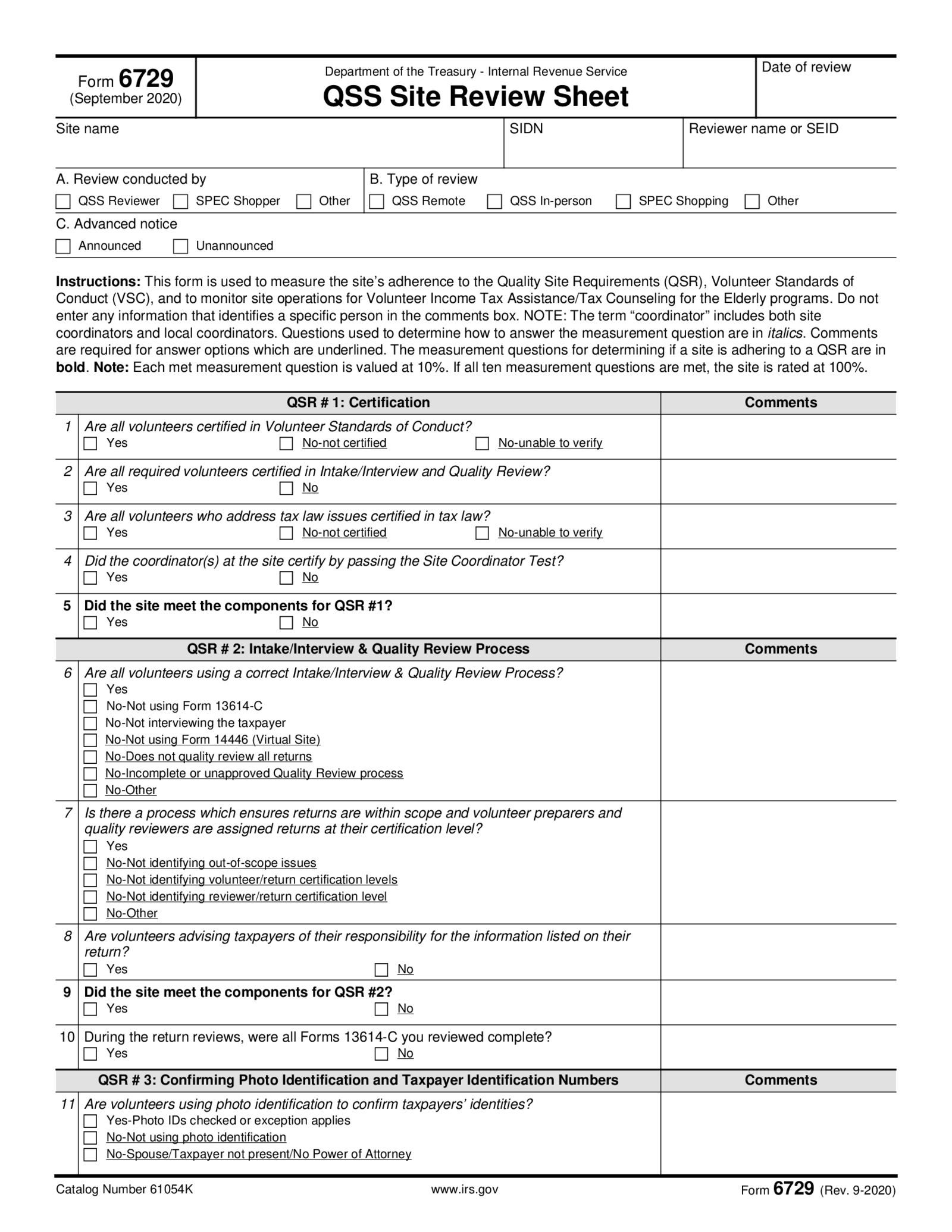 Form 6729 - Thumbnail