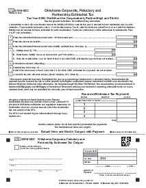 Form OW-8-ESC Oklahoma Corporate - Thumbnail