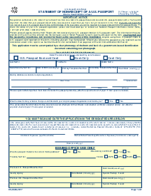 Form DS-86 - Thumbnail