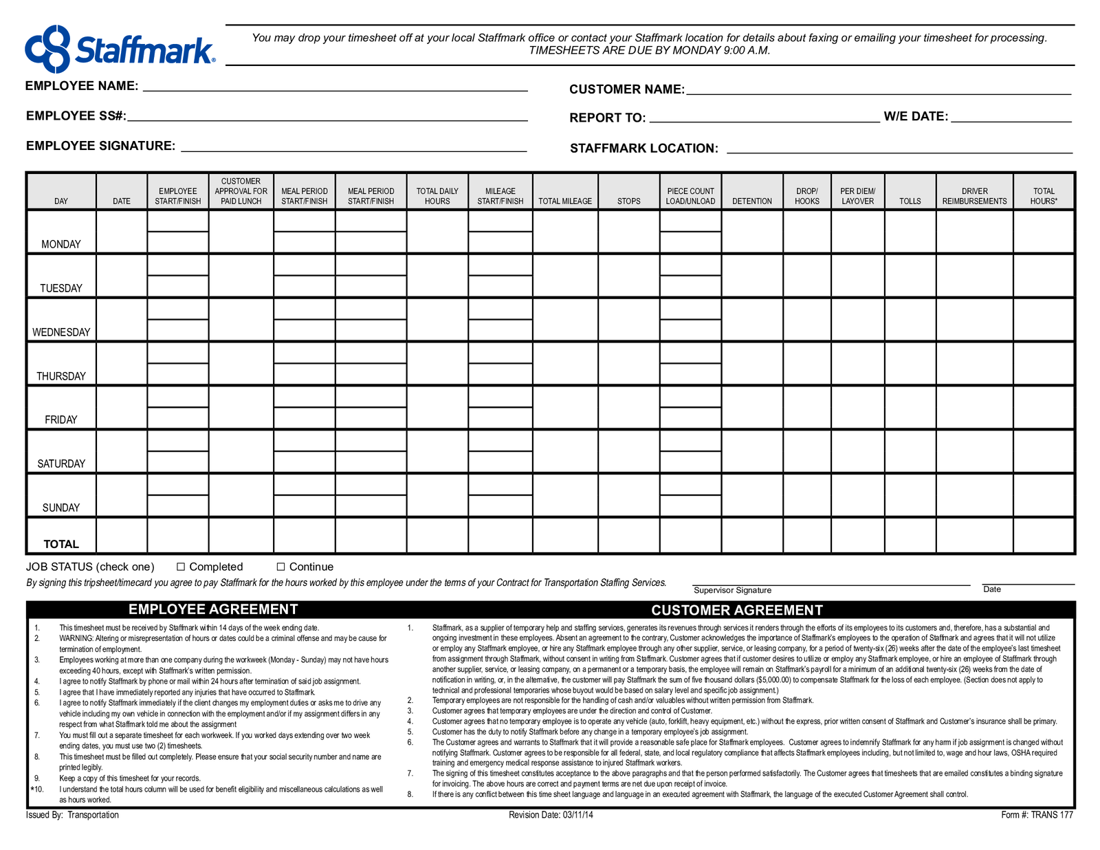 Staffmark Pay Stubs - Thumbnail