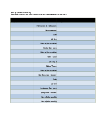 Fillable Family Vacation Itinerary Template - Thumbnail