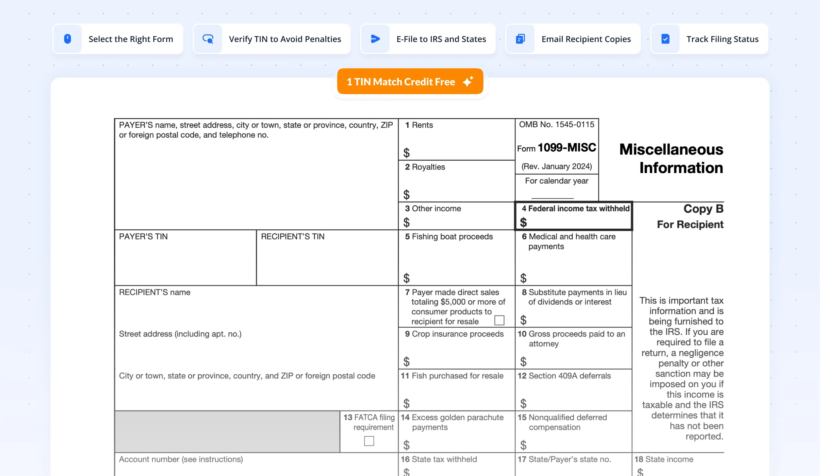 1099-MISC for the 2024 tax year - Thumbnail