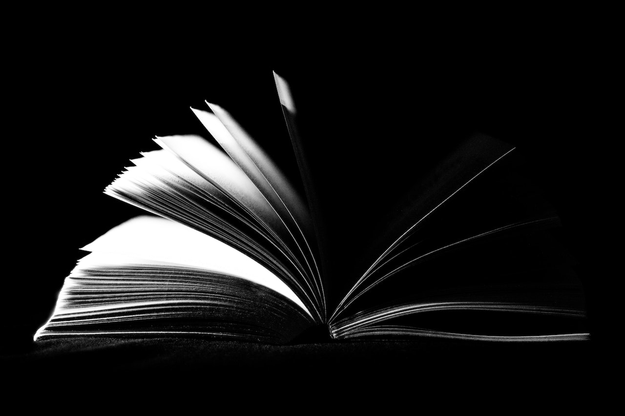 Black and white book