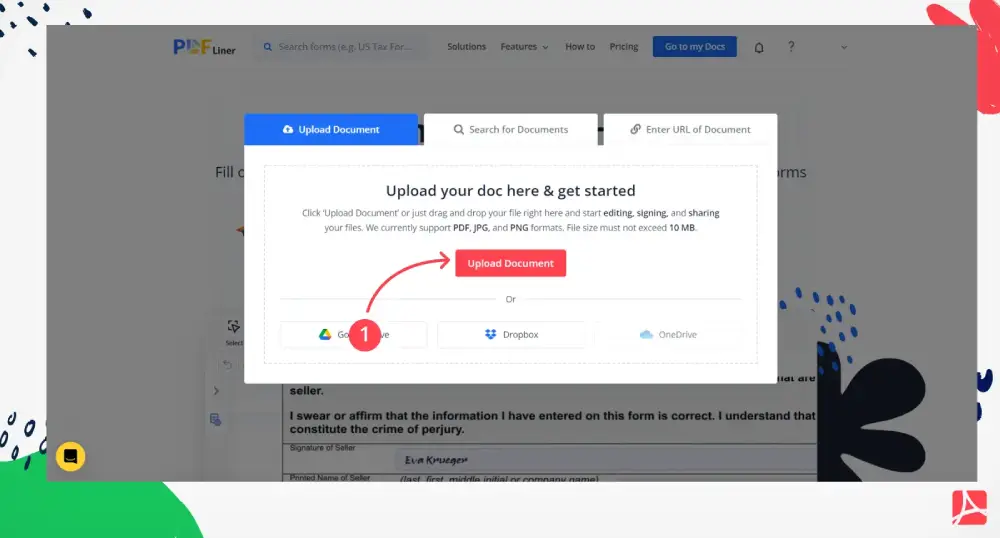 Upload any document